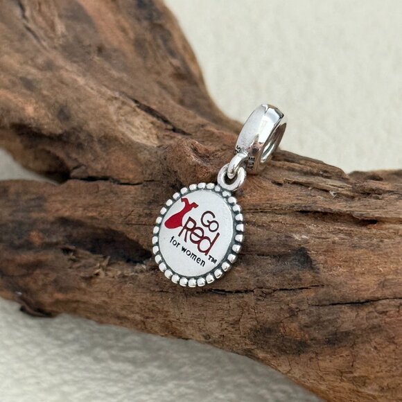 Pandora Jewelry - Pandora Go Red for Women Cardiovascular S925 Silver Dangle Charm